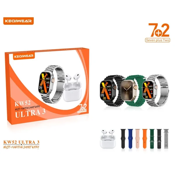 ساعت هوشمند کیوکویر (KEQIWEAR) مدل KW 52 ultra3 - Image 3