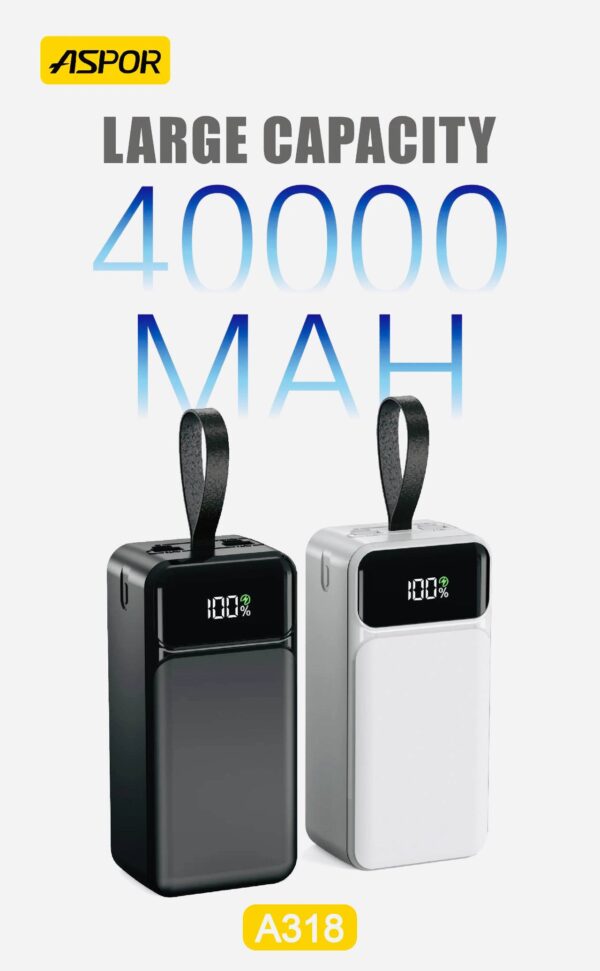 پاوربانک آسپور 40000 مدل  A318 - Image 4