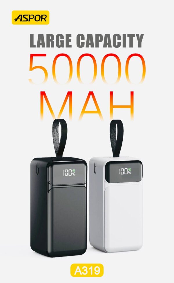 پاوربانک آسپور 50000 مدل  A319 - Image 5