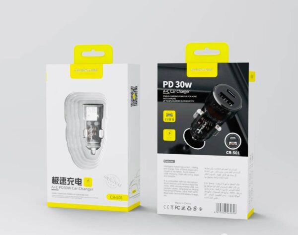 کله شارژر فندکی Dunspin مدل CR501