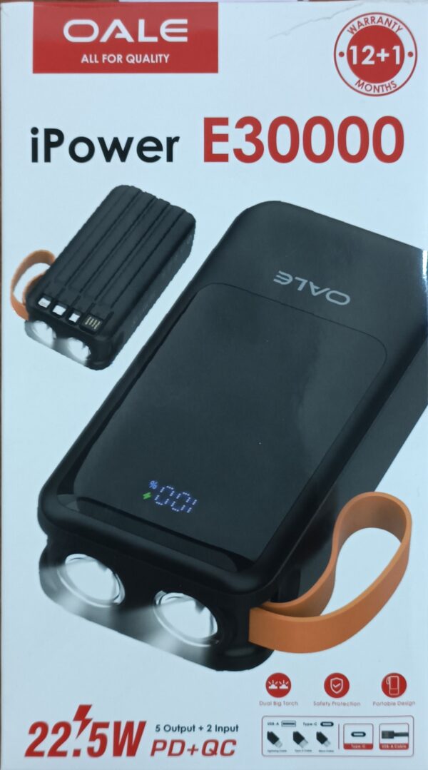 پاوربانک اوآلی 30000 (OALE) مدل iPower E30000