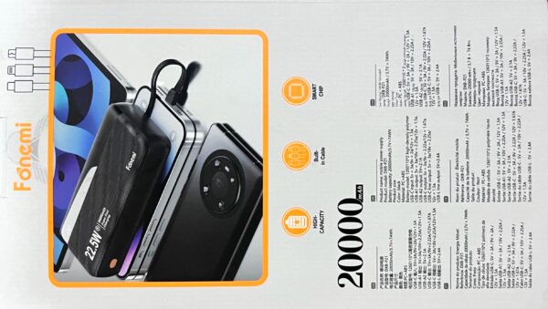پاوربانک فونمی 20000 (Fonemi) مدل DXB-P21 - Image 4