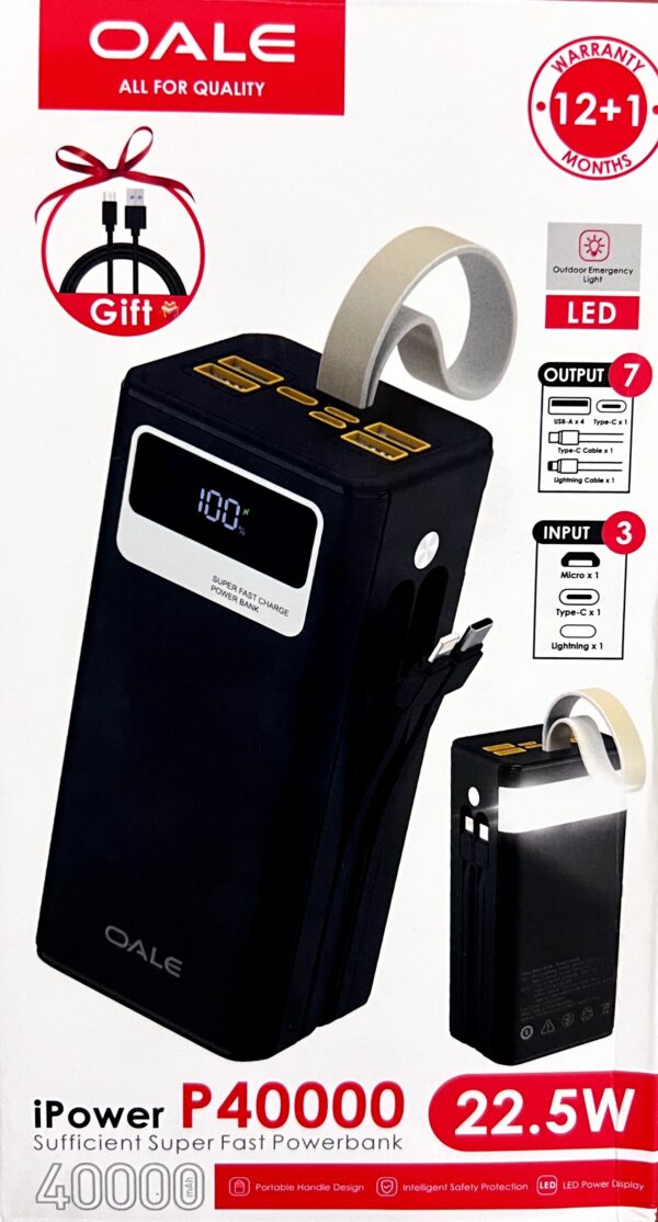پاوربانک اوآلی 40000 (OALE) مدل iPower P40000