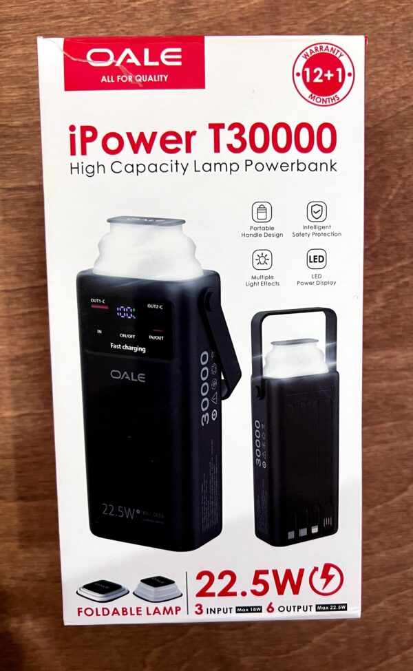 پاوربانک اوآلی 30000 (OALE) مدل iPower T30000