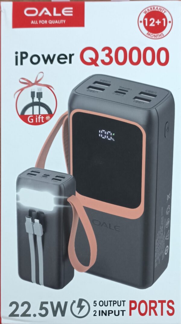 پاوربانک اوآلی 30000 (OALE) مدل iPower Q30000